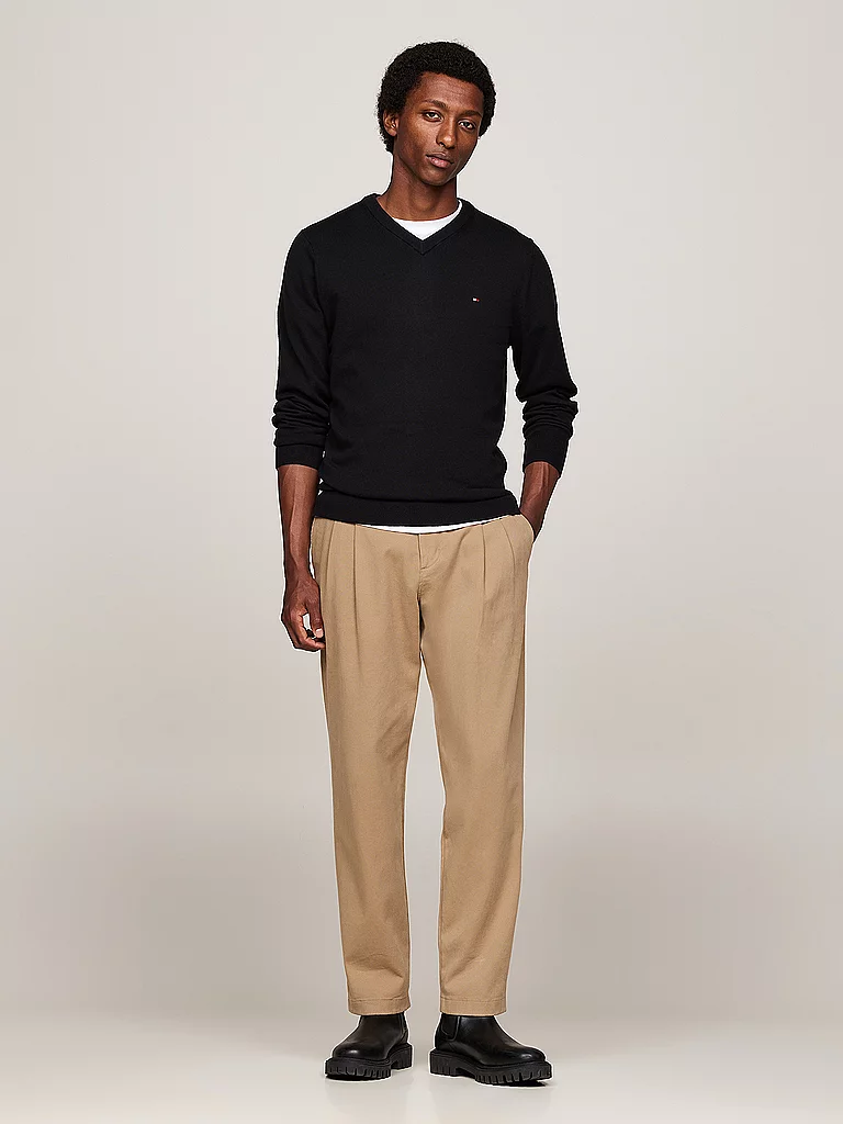 Tommy Hilfiger Pull Core Essential Black L Homme 8
